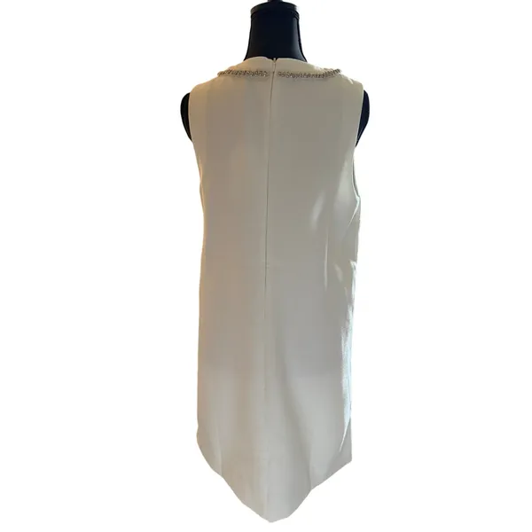 English Factory NWT White Rhinestone Bow Shift Dress Medium Bridal Cocktail $140 - Image 6