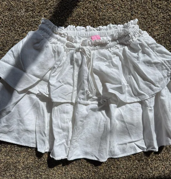Stoney Clover Lane x Target Skirt White Ruffle - Image 3