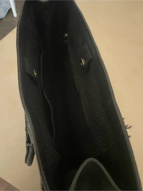 Kate Spade New York Maeve Grove Street Black Leather Tote Bag Purse - Image 5