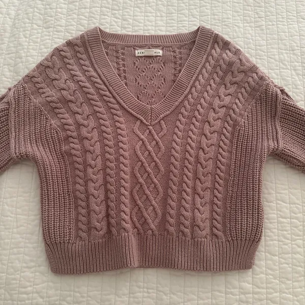 Cable Knit Sweater - Image 2