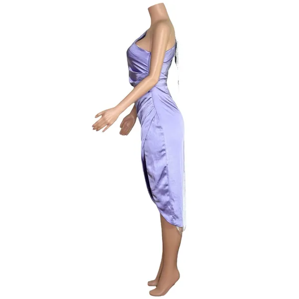 ELLIATT Cassini One Shoulder Dress, Lilac, Small - Image 8