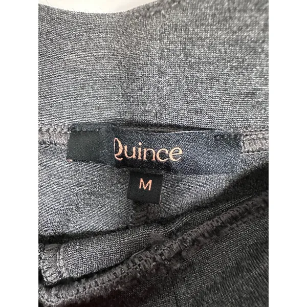 Quince Ponte Straight Leg Pants Women Medium Gray Business Casual Professional - Image 6