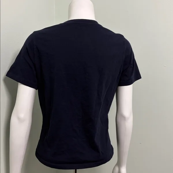Quince Organic Cotton l Navy Crewneck Tee Shirt Small - Image 4