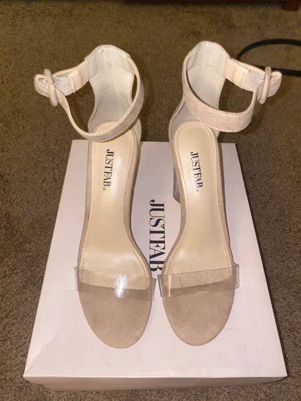 JustFab Nude Heels - Image 6