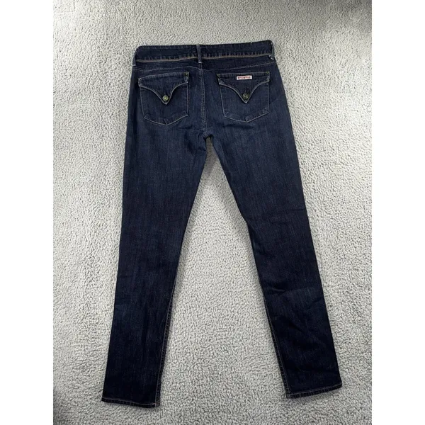Hudson Jeans Women 31 Skinny Low Rise Flap Pocket Dark Wash Denim Pants USA Y2K‎ - Image 2