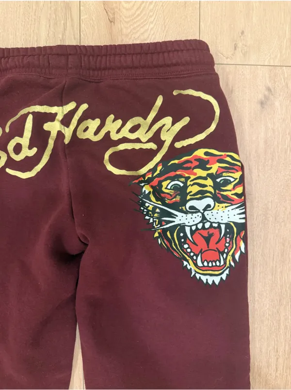 Ed Hardy Retro Tiger Sweatpants Size Medium - Image 10