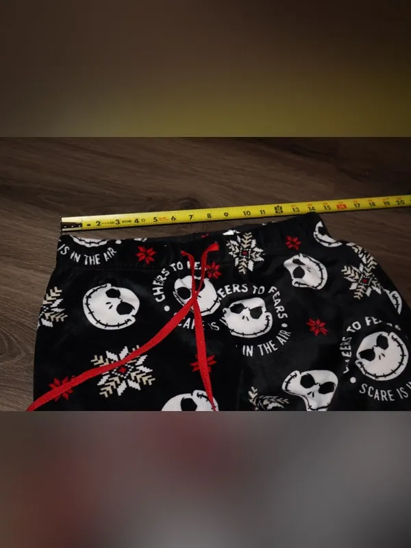 Disney The Nightmare Before Christmas Womens pj's Sleepwear cuff Pant Pajama small 4-6 - Image 6