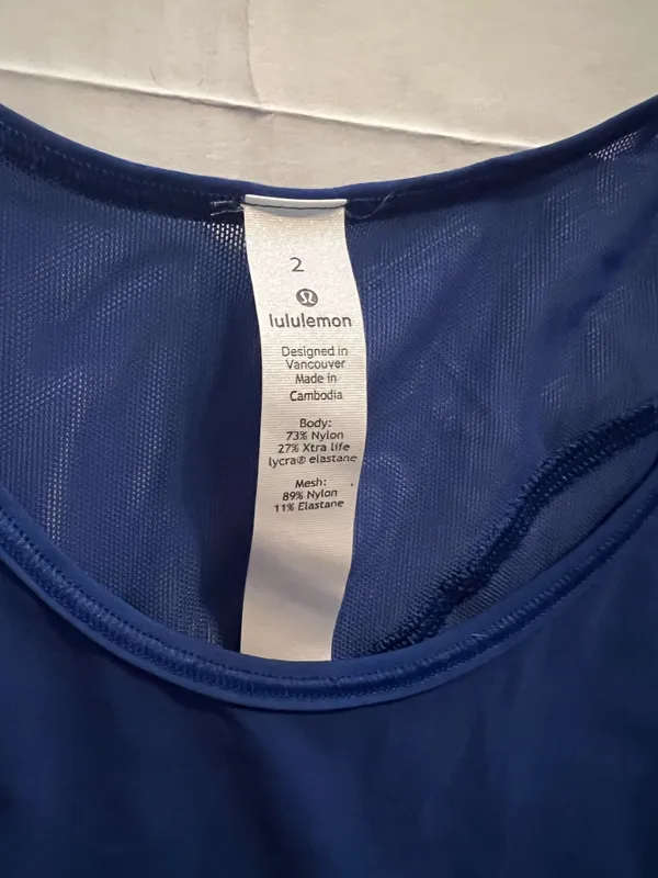 Lululemon Sculpt Tank II Navy Blue size 2 - Image 3