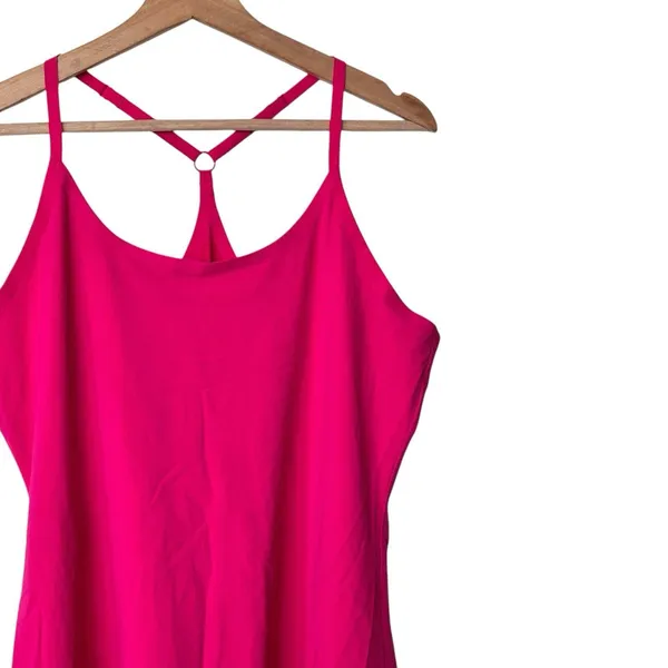 Outdoor Voices XL The Exercise Dress Coral Red Padded Bra Tennis Athleisure - Image 9