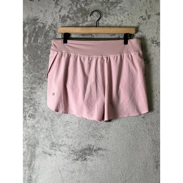 Lululemon Fast and Free Classic Fit Split Short 3‎ Pink Running Athletic Large - Image 3