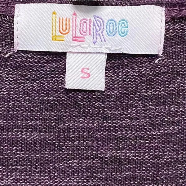 Lularoe Women's Medium‎ Purple Open Cardigan Duster Pocket Loose Fit - Image 6