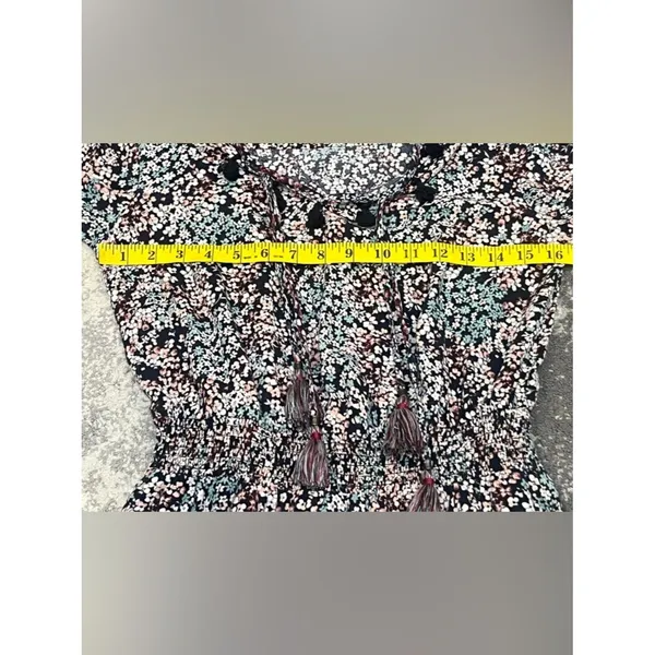 Knox Rose bohemian-style floral pattern long sleeve dress size M - Image 7