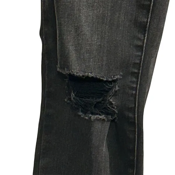 PacSun Women's High‎ Rise Jegging Jeans Black Distressed Size 24 - Image 4