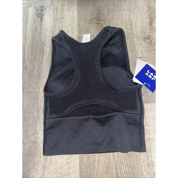 NWT JoyLab Cropped Fit High-Neck Padded Shirt Tank size XS - Black Onyx - Image 3