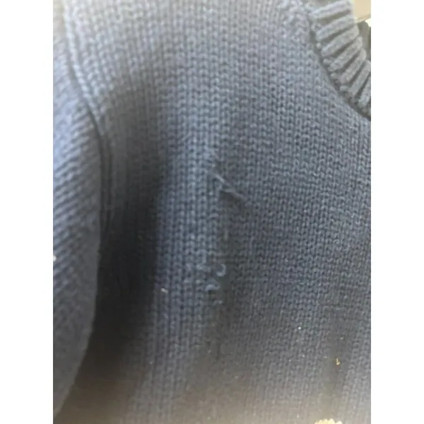 VTG Polo Jeans Co Ralph Lauren Sweater Womens SMALL Flag Knit Fits Small - Image 5