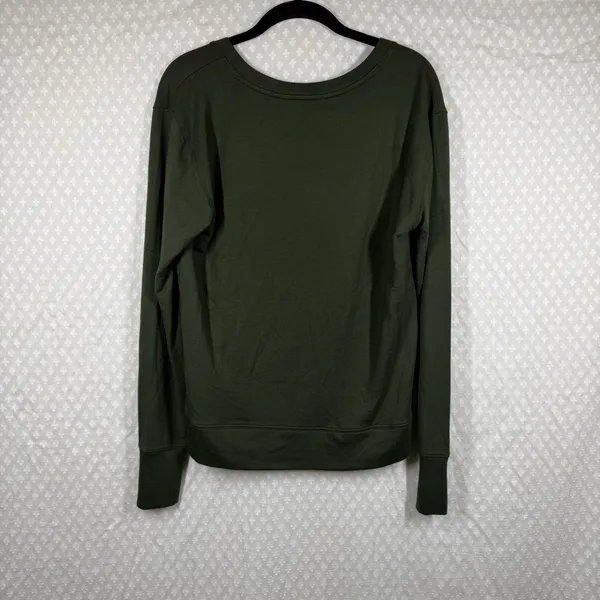 Athleta Green Sunrise‎ V Neck Sweatshirt - Image 5