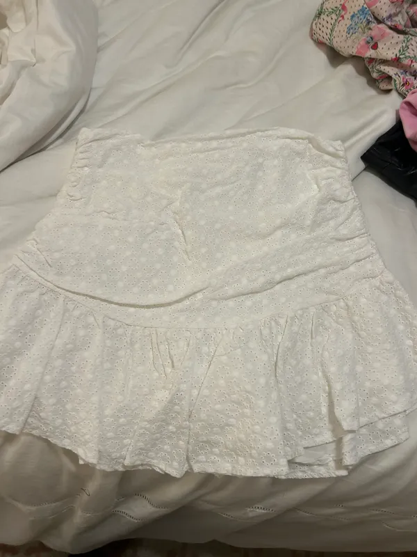 Selfie Leslie Eyelet Mini Skirt - Image 2