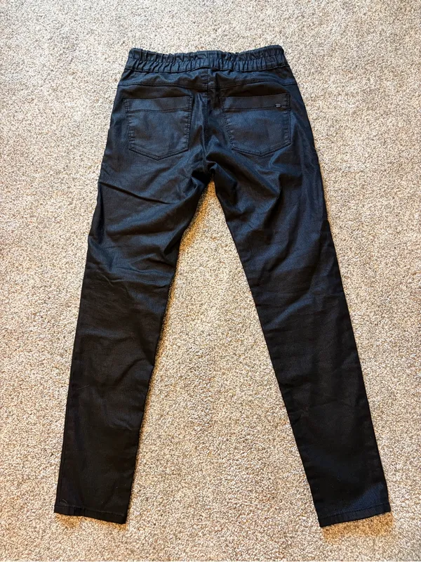 BEVY FLOG Shely Black Original Pants Size 29 | Drawstring Jogger Stretch - Image 8