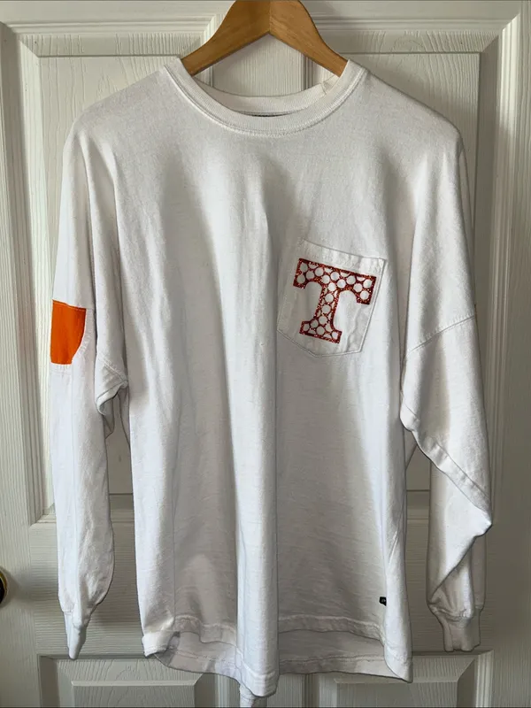 Pennant Tennessee Volunteers Game Day Long Sleeve Sparkle T-Shirt Sz Small Rocky Top - Image 2