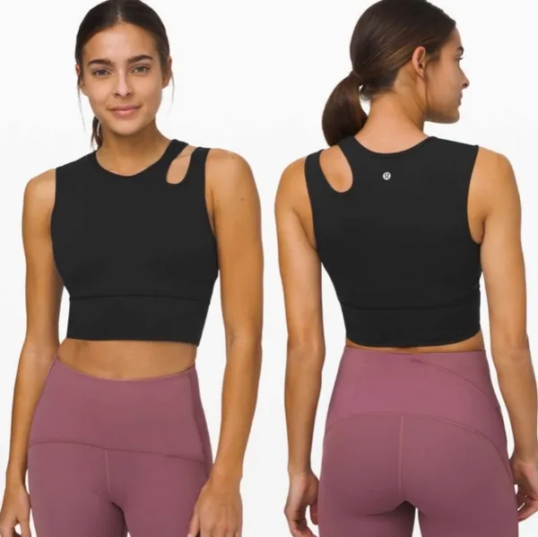 Lululemon Mastered Motion Cropped Tank In Purple Size 4 - Image 5
