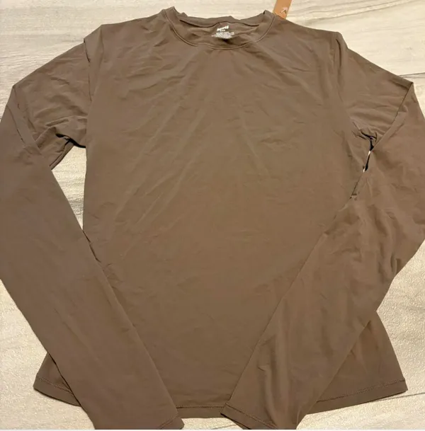 Skims fits everybody long sleeve t-shirt Color AMETHYST - Image 2