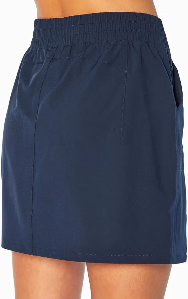 Women's Kira Stretch Woven Skort Blue Size M - Image 3