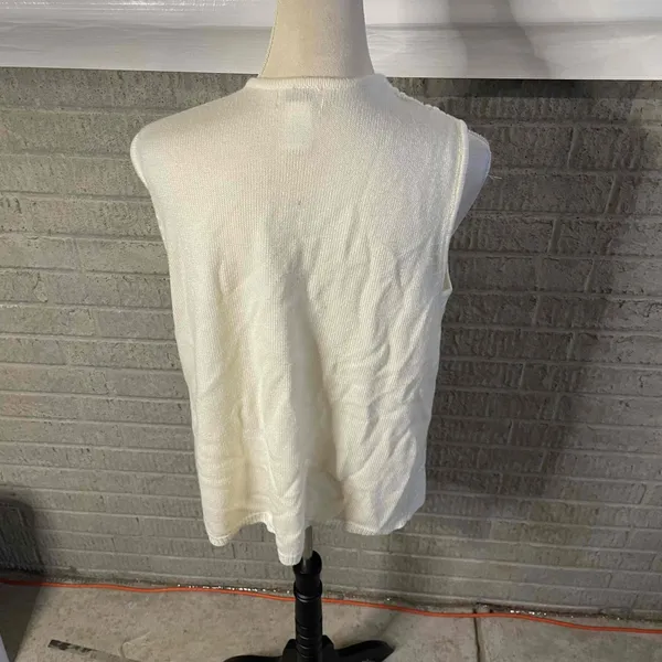 BFA Classics Vintage Quilted Sleeveless Sweater Vest‎ Size Large - Image 3