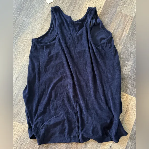 Target A New Day Women's Navy Blue Cotton Sleeveless Terry Mini Tank‎ Dress 3X - Image 3