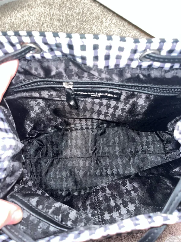 Karl Lagerfeld Cara Gingham Backpack  - Image 6