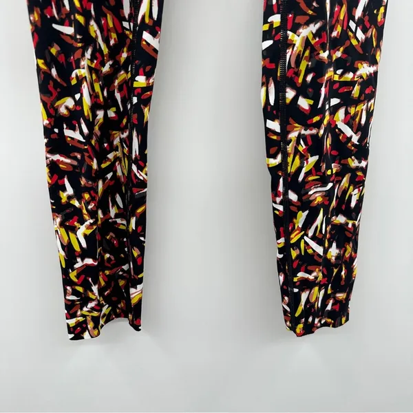 Aerie Offline Goals High‎ Waisted Black Multicolor Abstract Leggings Size S - Image 5