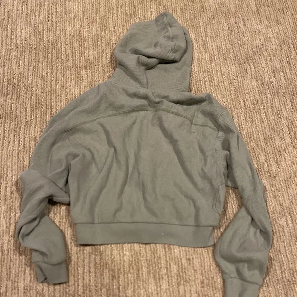 SKIMS CROPPED ZIPPED HOODIE - Image 3