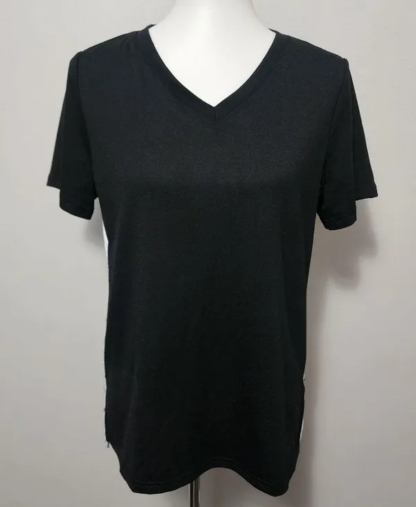 Rock & Republic Navy Festival Burnout Cutout Choker Short Sleeve Tee Size Large - Image 7