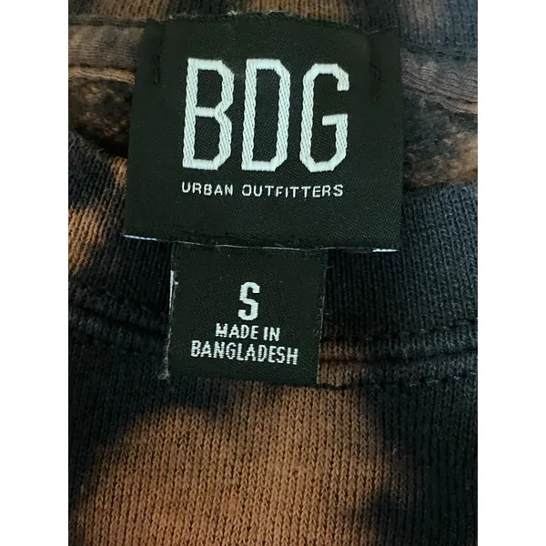 Urban Outfitters BDG Black Brown Long Sleeve Crew Neck Sweatshirt Top Size S - Image 5