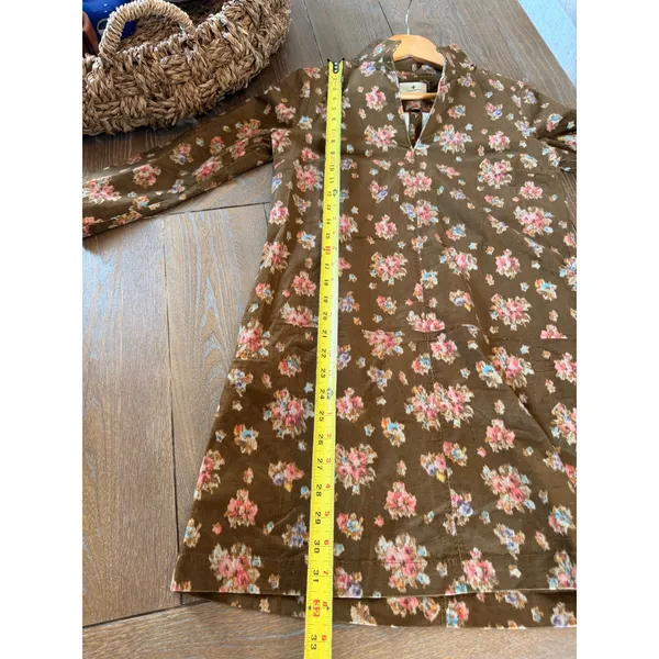 Tuckernuck Hazel Bouquet Corduroy Clifton Dress Women Brown XS - Image 6