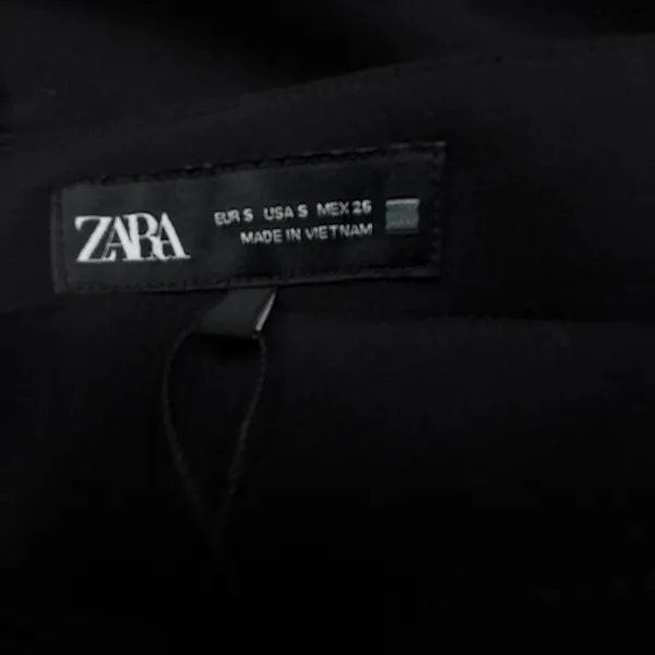 ZARA Black High Waisted Sailor Skort Gold Button Mini S 4 6 NWT - Image 2