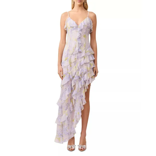 Elliatt Aveline Ruffle Asymmetric Gown New with Tags Size Small - Image 2