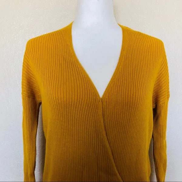 Elodie Ribbed Wrap Sweater NWT - Image 4