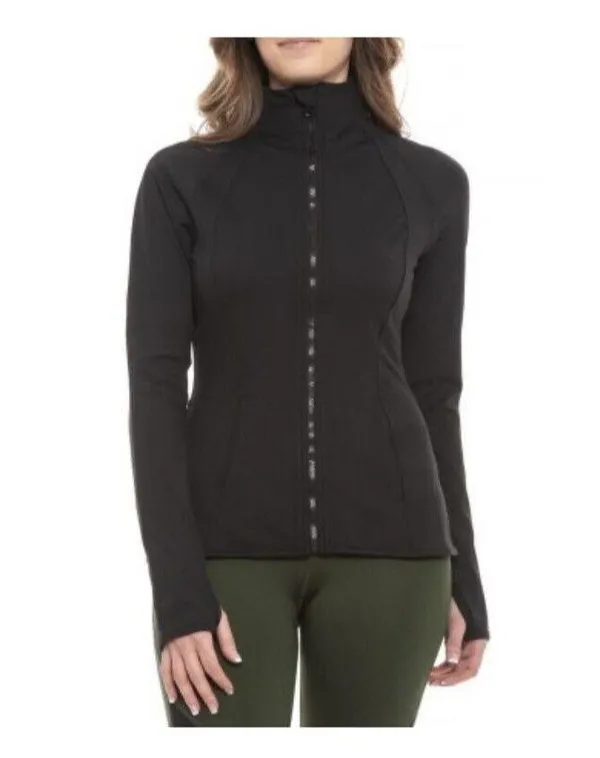 Yogalicious Lux Rebel Flare Full Zip Jacket Black Size S New With Tags - Image 9