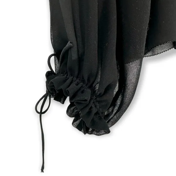Aritzia Wilfred | Small | Lourdes Chiffon Button Sleeve Semi-Sheer Blouse Top - Image 8