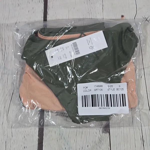 J.‎ Crew Curved-waist cheeky bikini bottom Safari Green S NWT - Image 9
