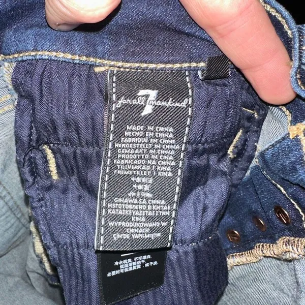 7 for All Mankind dark wash B(lair) high waist ankle 30 jeans - Image 4