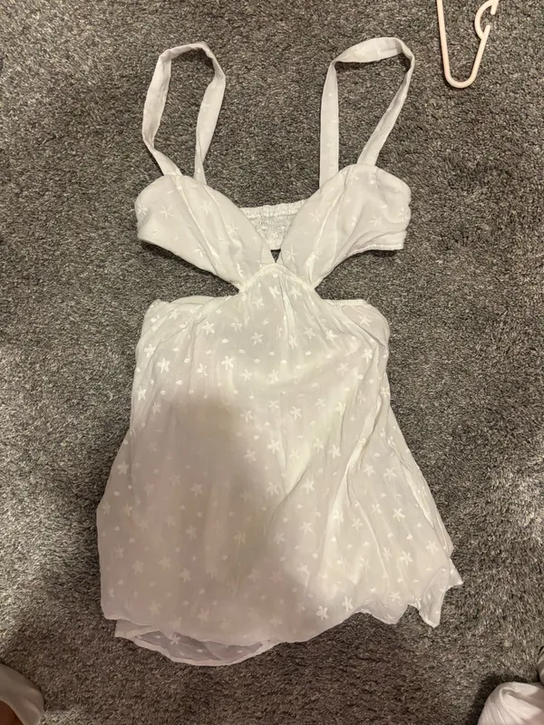 Princess Polly White Cut-Out Mini Dress - Image 2