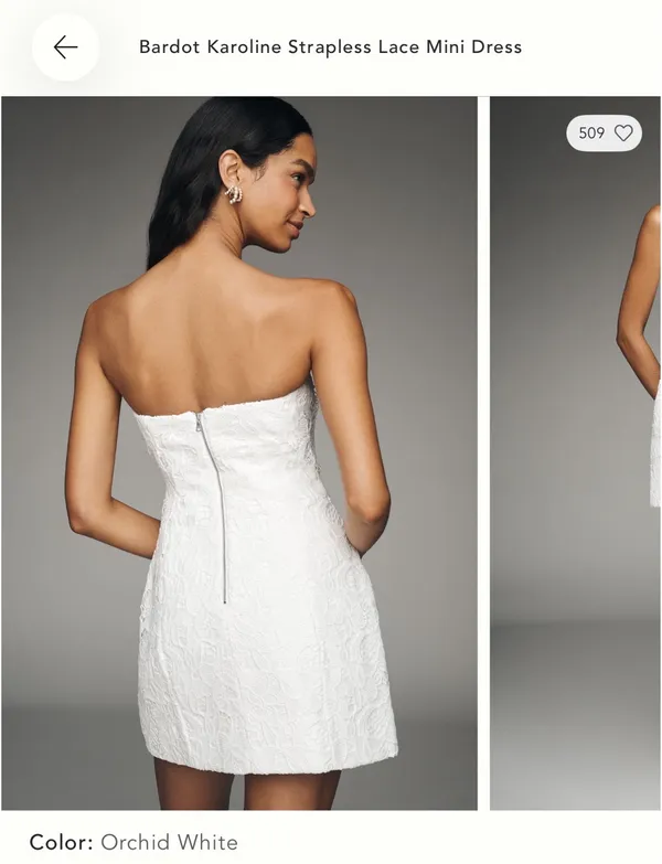 Bardot Strapless Dress - Image 6