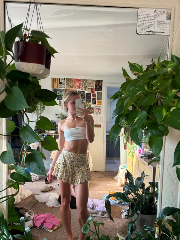 Floral yellow skirt Size XS - Image 3