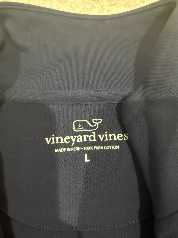 Vineyard Vines Quarter-Zip Pullover Navy - Image 3