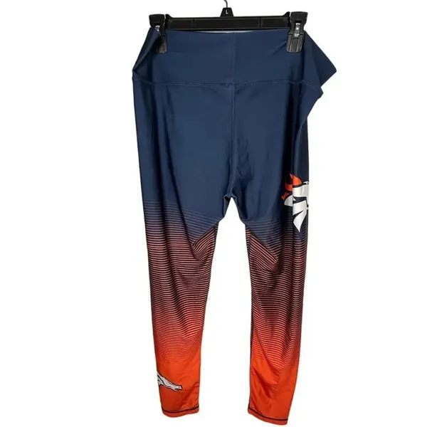 NFL Denver Broncos Football Leggings Size XL Athleisure Workout Athletic Casual - Image 2