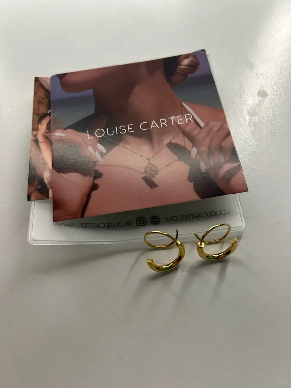 Louise Carter ripcurl double hoop Gold - Image 3