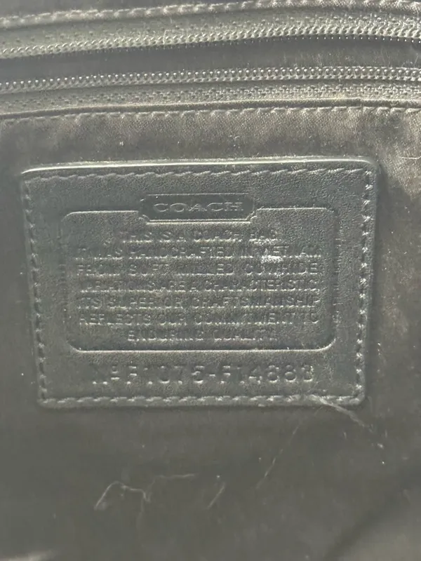 Y2K Coach Penelope Black Pebbled Leather Mini Tote Shoulder Bag - Image 8