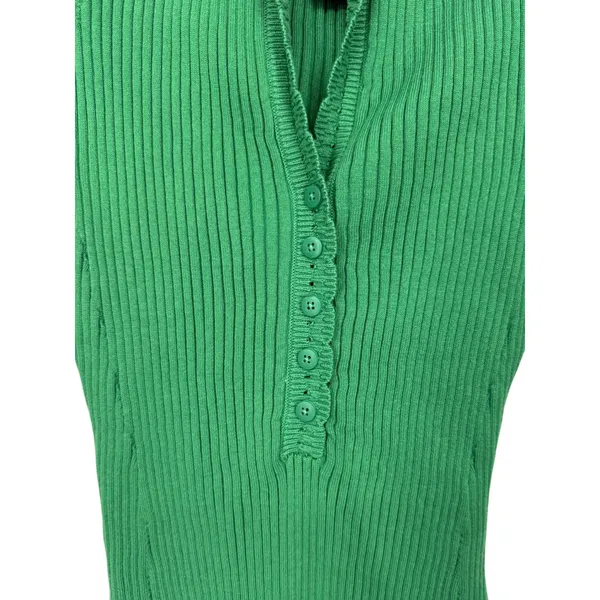 NWT Free People Intimately Ready For It Bodysuit Ribbed Knit Green Size Medium - Image 9