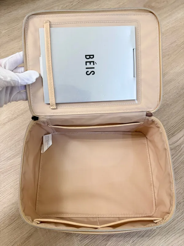 BEIS The Cosmetic Case in Beige - Image 5